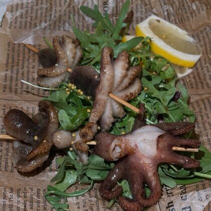 Осьминожки "бейби" на шпажках