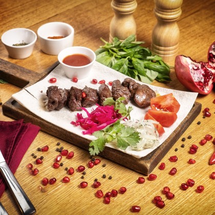 Мцвади (шашлык) из мякоти ягнёнка