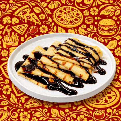 Блинчики с шоколадным топпингом