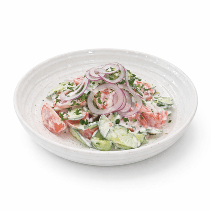 Овощной салат со сметаной