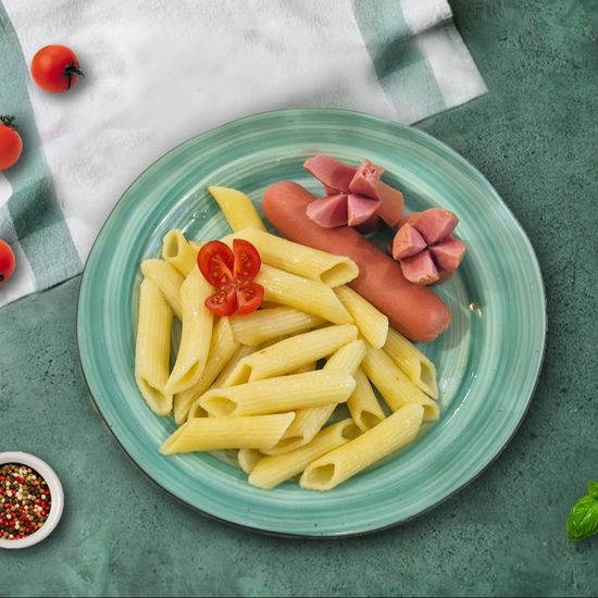 Макарошки с молочной сосиской