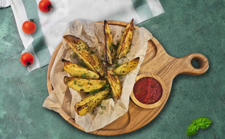 Картофель Айдахо с Пармезаном