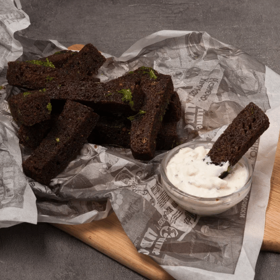 Бородинские гренки с чесноком