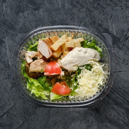 Салат Цезарь с копченой курицей