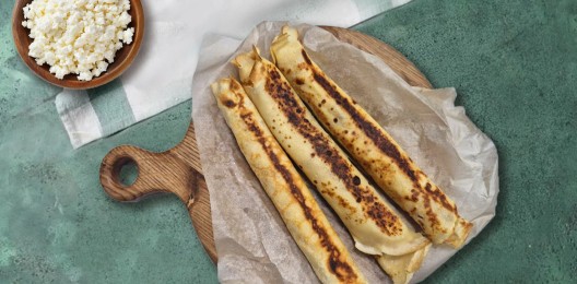 Блины с творогом