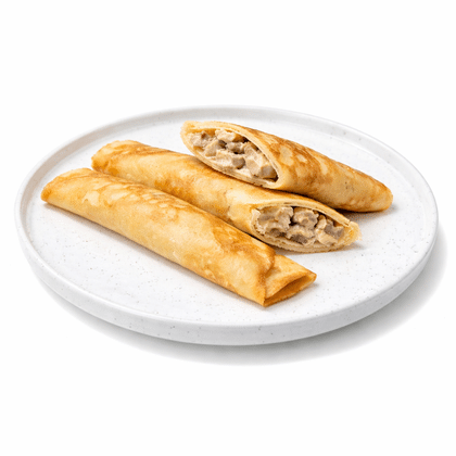 Блинчики с курицей и грибами