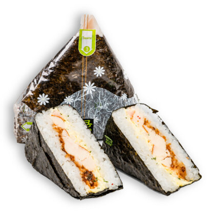 Онигири цезарь с курицей