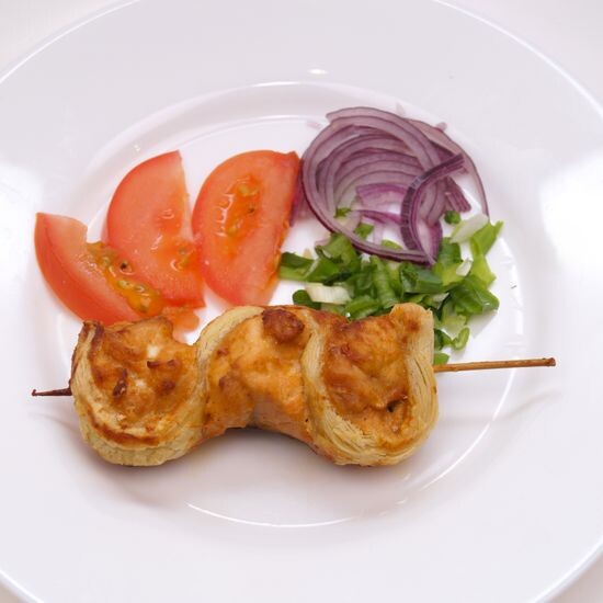 Шашлычок из красной рыбы