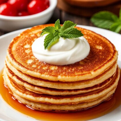 Блинчики со сметаной