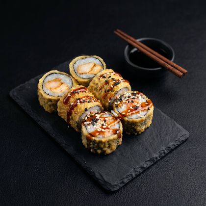 Жареные маки с курицей