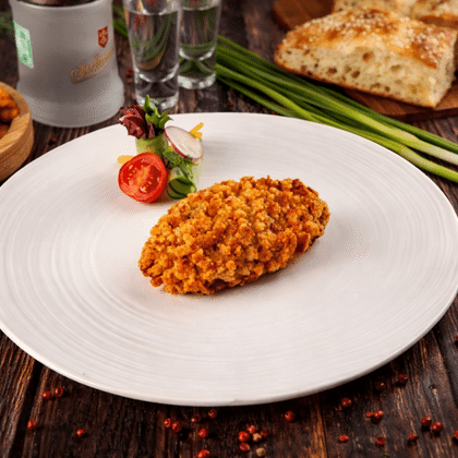 Котлета По-гусарски в сухариках