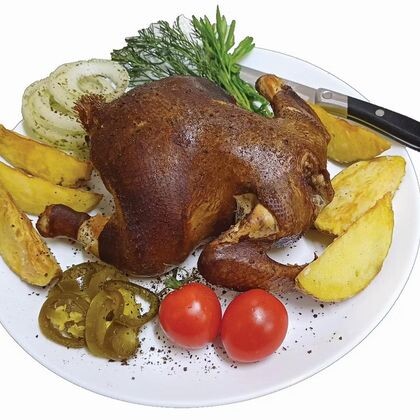 Цыплёнок горячего копчения