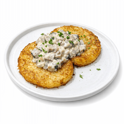 Драники с грибами