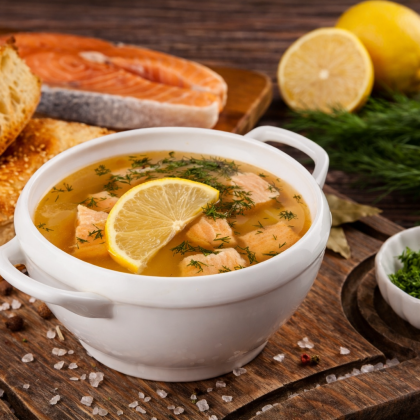 Уха из семги