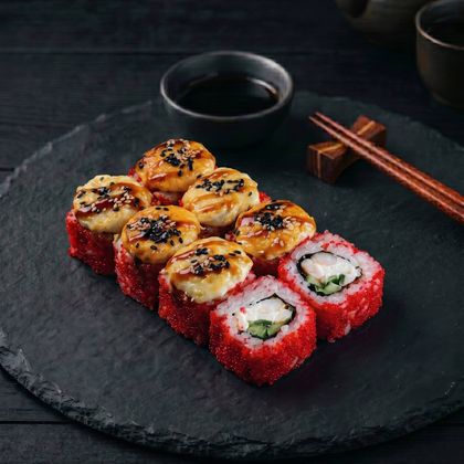 Ролл «Калифорния чиз» с креветкой