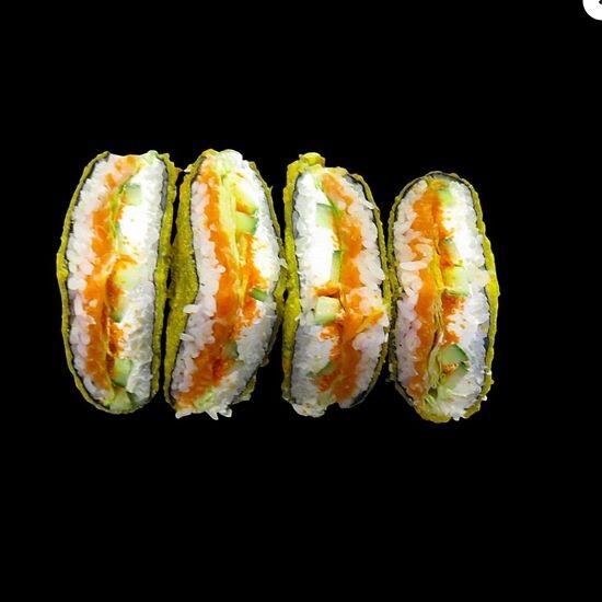 Сэндвич с лососем темпура