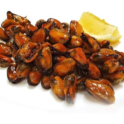 Мидии очищенные жареные в фирменном соусе