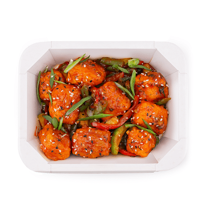 Лосось Хойсин с миксом овощей