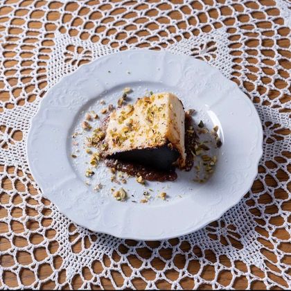 Баскский чизкейк с карамелью