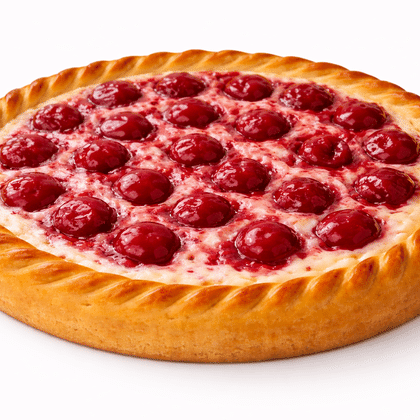 Пирог творожно-вишнёвый