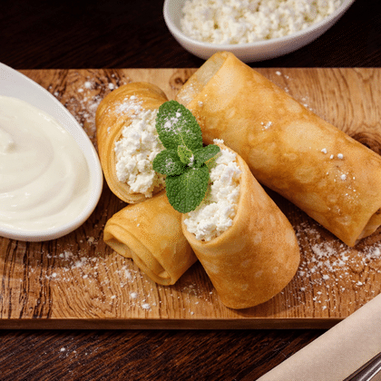 Блинчики с творогом п/ф