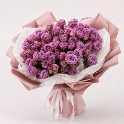 20 кустовых роз Purple S.