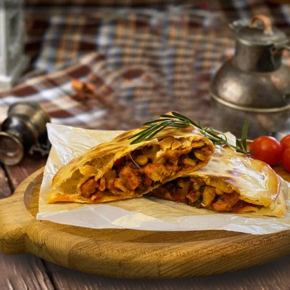 Кесадилья с курицей и кукурузой