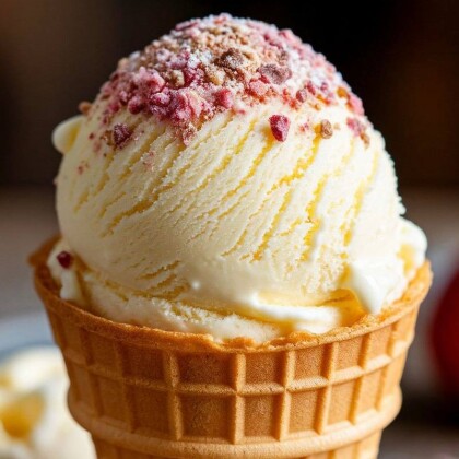 Рожок с шариком мороженого