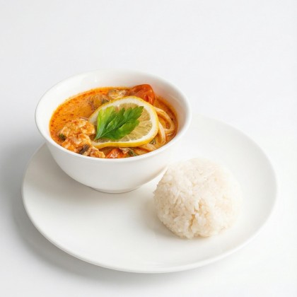 Суп «Том Ям» с морепродуктами