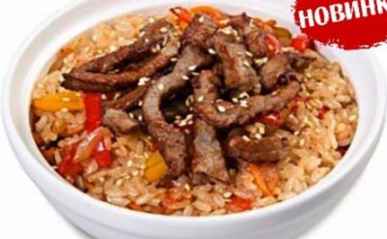 1432Чахан с говядиной с соусом Терияки