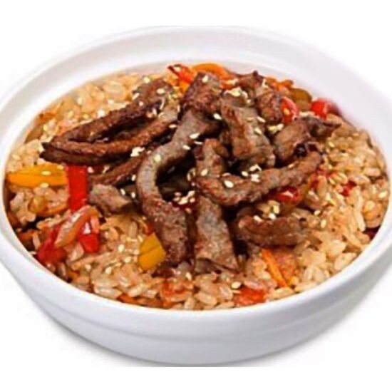 1432 Рис с говядиной в соусе Терияки