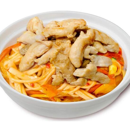 0872 Вок Соба с курицей в соусе Терияки