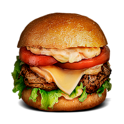 Чикен Бургер с картофелем фри