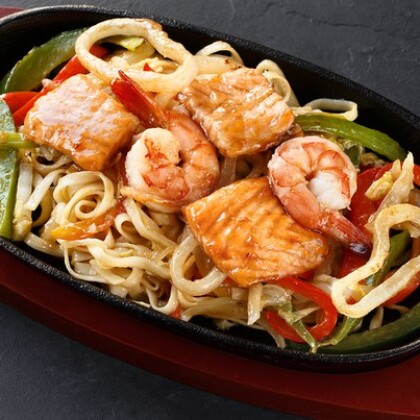 Соба с морепродуктами