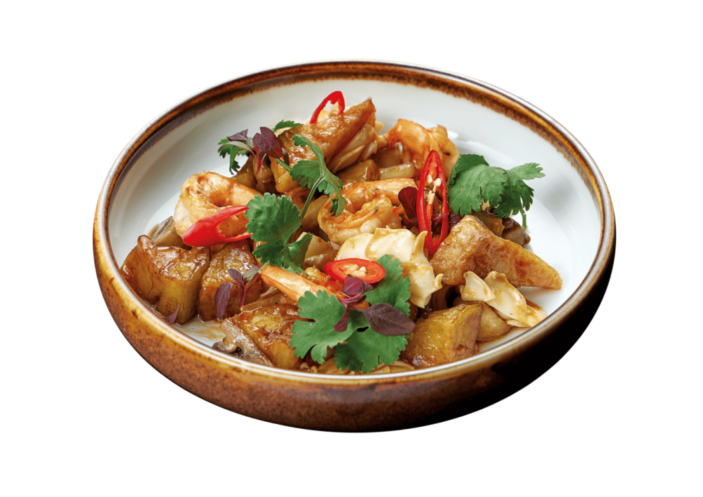 Морепродукты в устричном соусе