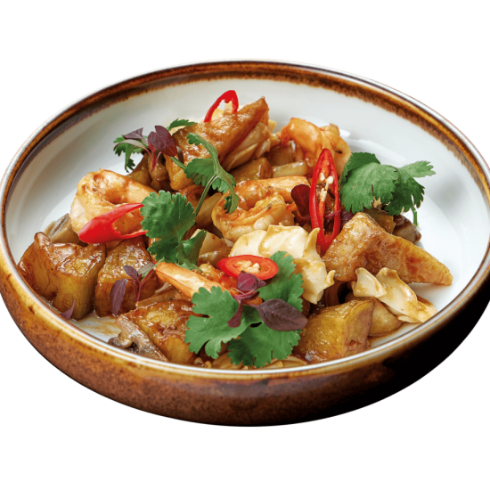 Морепродукты в устричном соусе