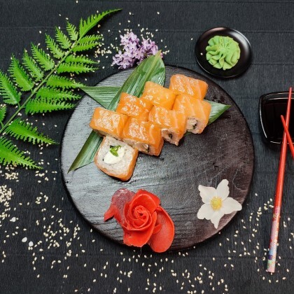 Ролл «Филадельфия с листом салата»