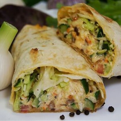 Шаурма с чесночным соусом