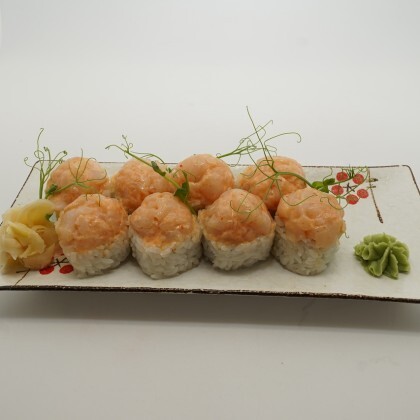 «Спайси ролл» с гребешком