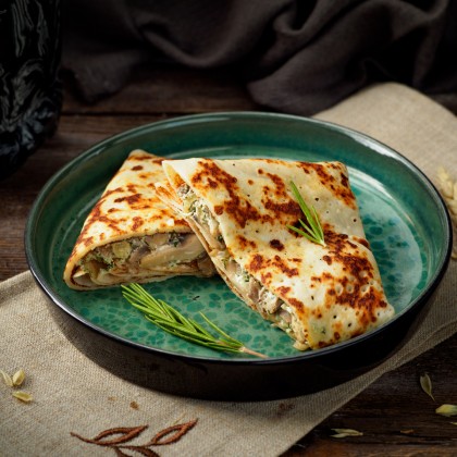 Блины с грибами