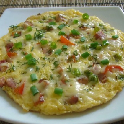 Яичница по-Уральски из 3-х яиц