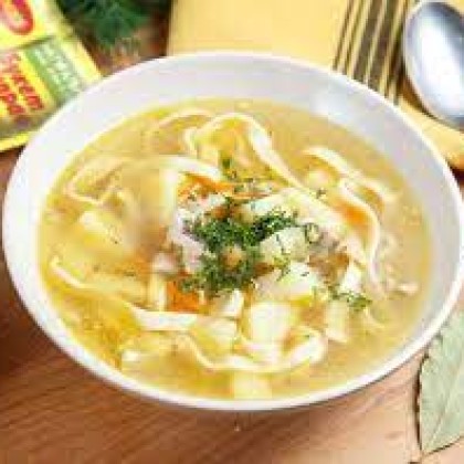 Суп-лапша домашняя с курицей