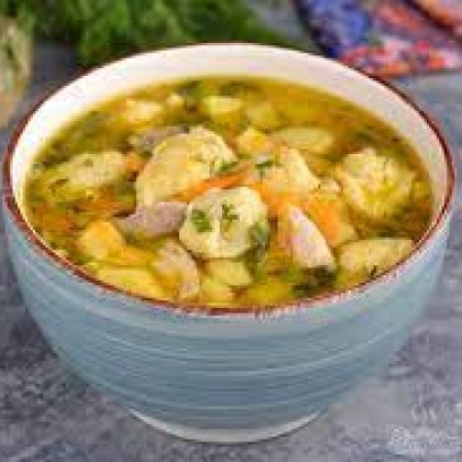 Суп с клецками