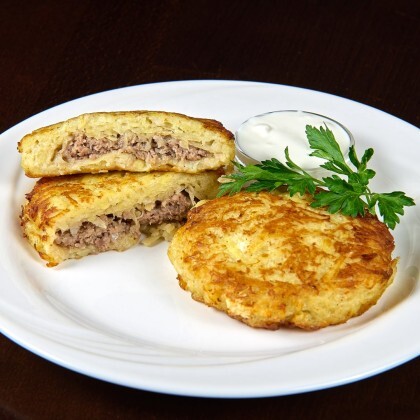 Драники с мясом