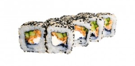 Ролл «Калифорния с копчёным лососем»