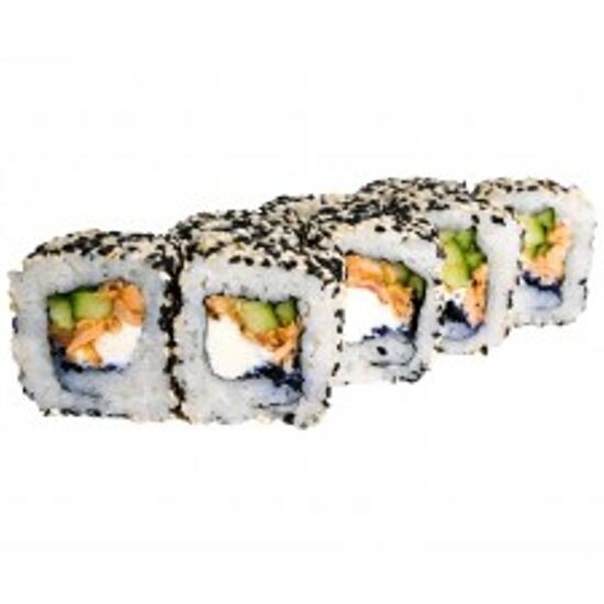 Ролл «Калифорния с копчёным лососем»