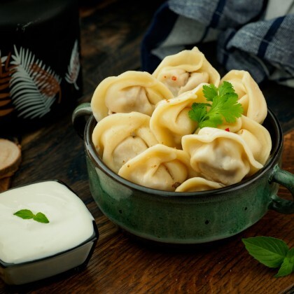 Пельмени с курицей и сл. маслом