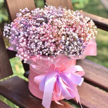 Композиция с гипсофилой "Летняя феерия"