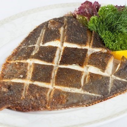 Камбала на мангале