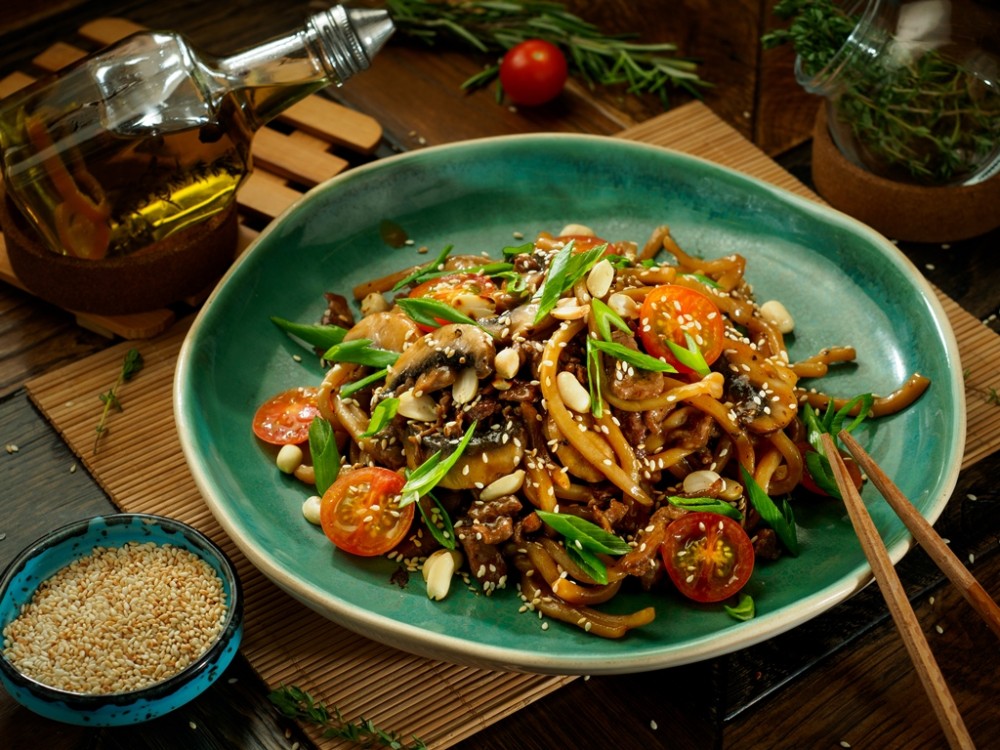 Удон WOK с мраморной говядиной